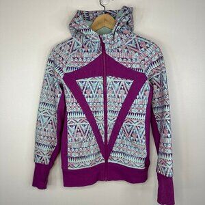 Ivivva by Lululemon  Full Zip Thick Remix Scuba Hoodie  Size 14